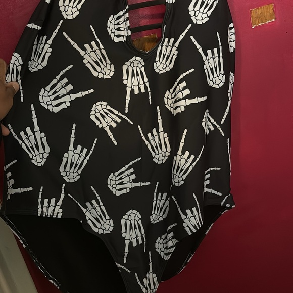 Rock n’ Roll Skeleton Bathing Suit - Picture 2 of 2
